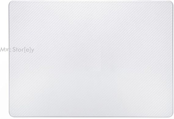 McStorey MacBook Air M1 Kılıfı A2337 A2179 A1932 Uyumlu 13.3 İnç Karbon Fiber Desenli Hard Case Sert Kapak Parmak İzi Bırakmayan İnce Hafif MacBook Air Kılıfı Şeffaf