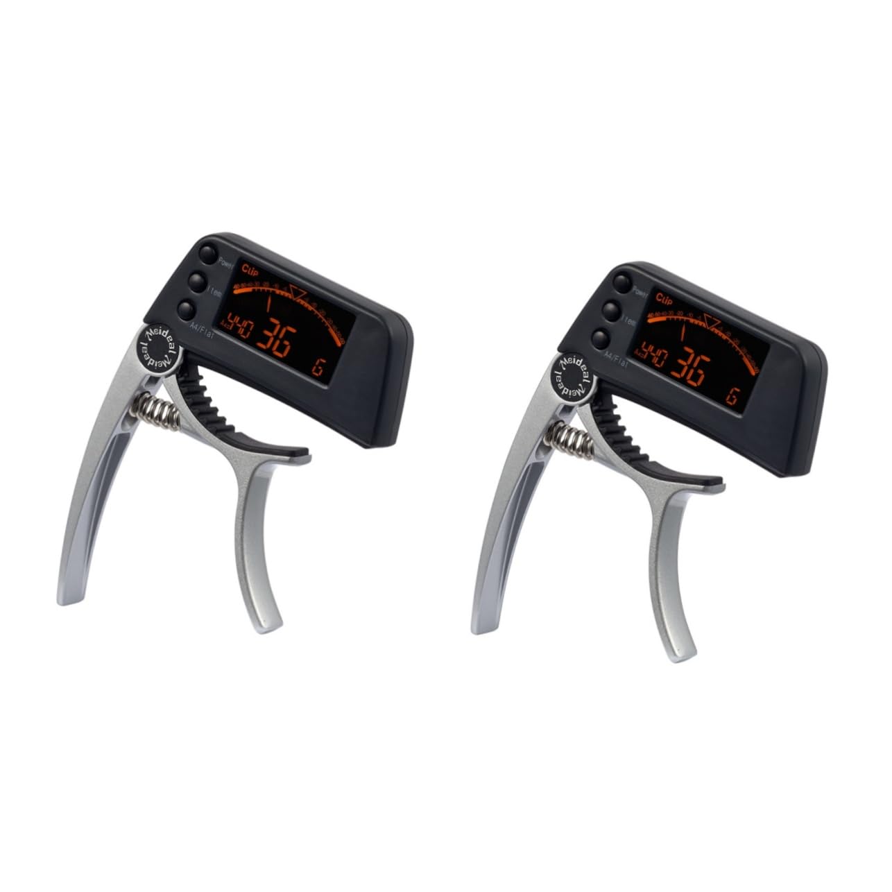 2pezzi Accordatore e Capo Elettronico Display Lcd Tuner Clip Chitarra Ukulele e Banjo Strumento Sensibilità