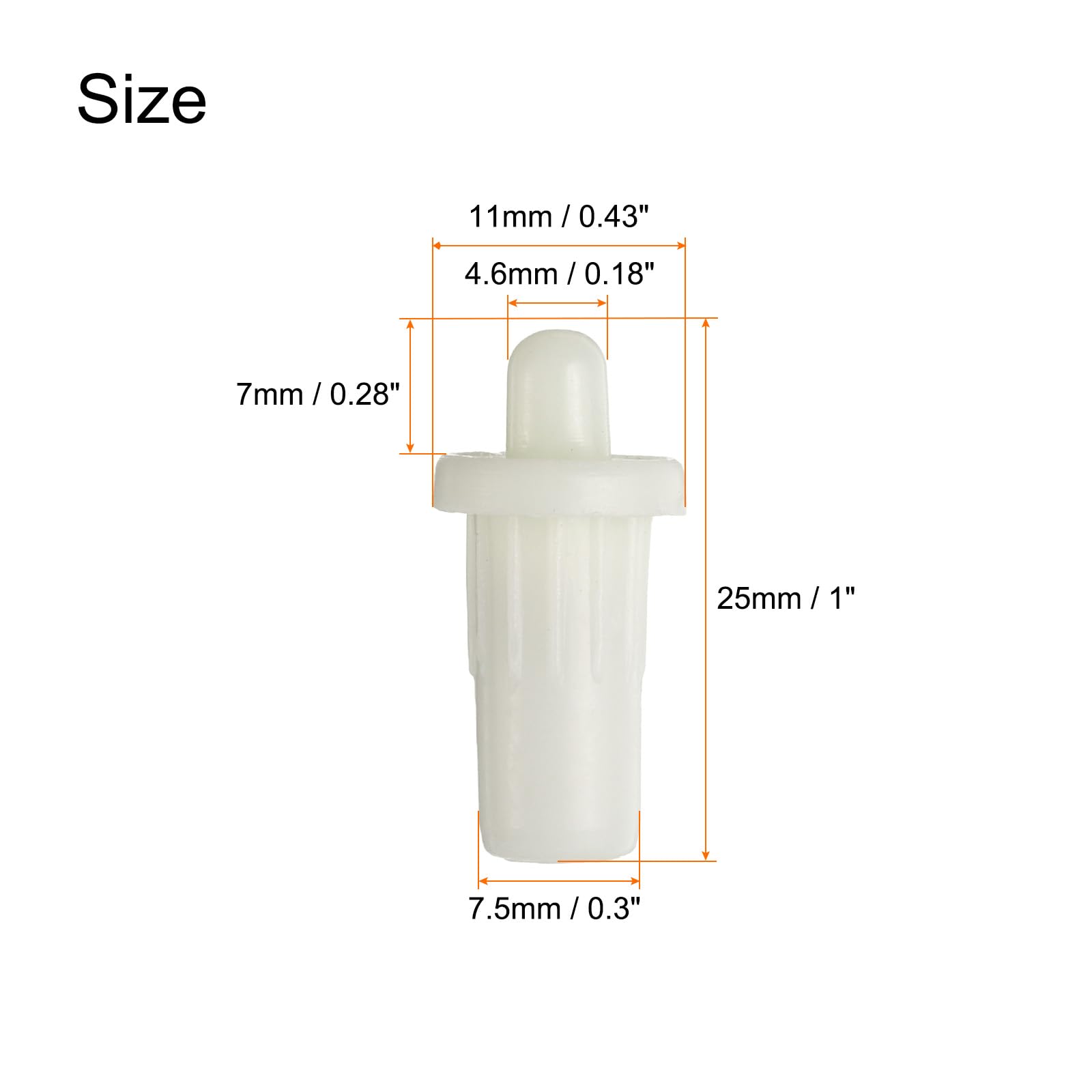 uxcell 7.5mm Cabinet Door Repair Pins - Image 2
