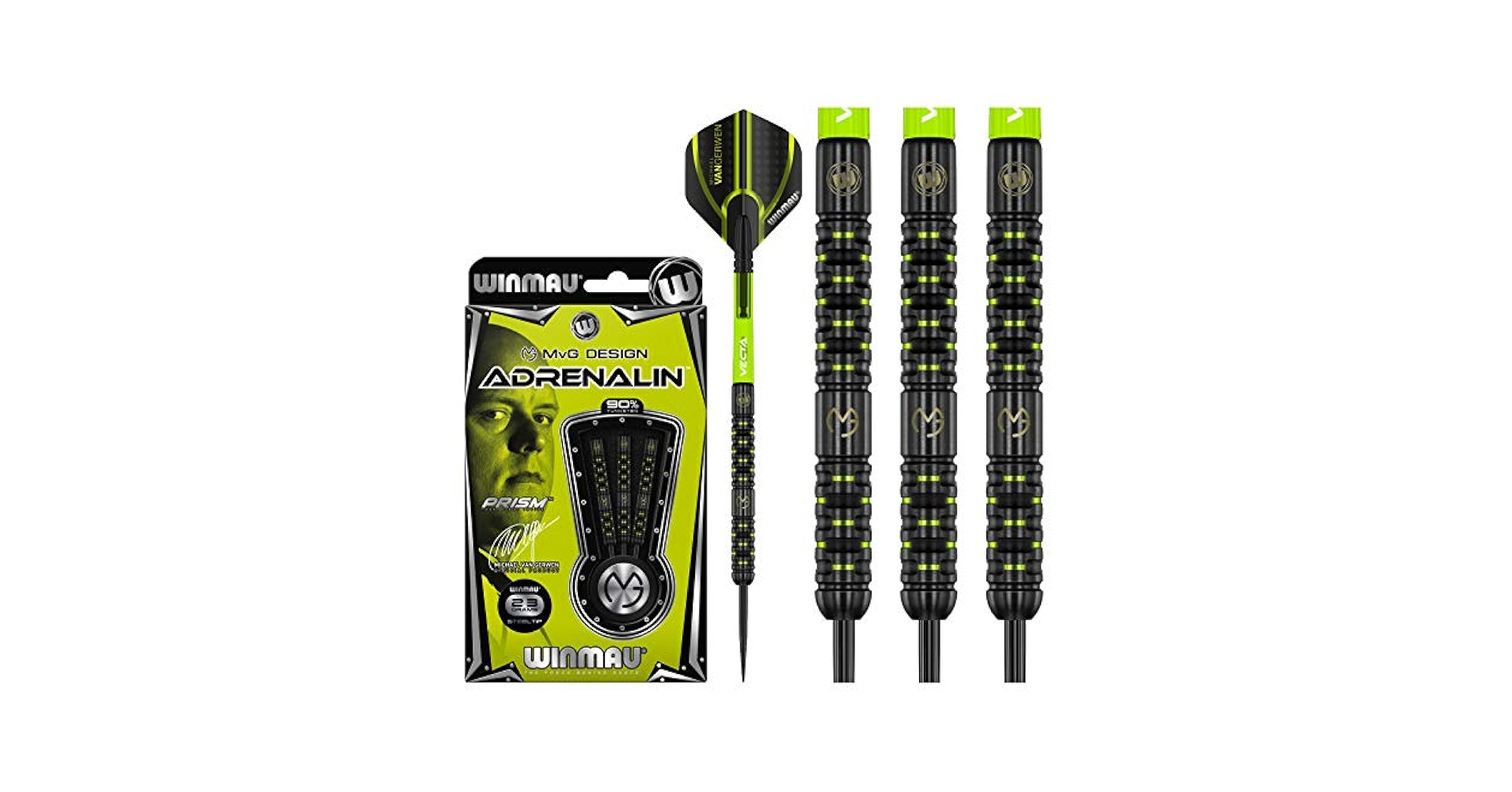 Winmau MvG Adrenalin マイケルヴァンガーウェン定価17380 Amazon.com : WINMAU Michael Van Gerwen MvG Adrenalin 23 gram