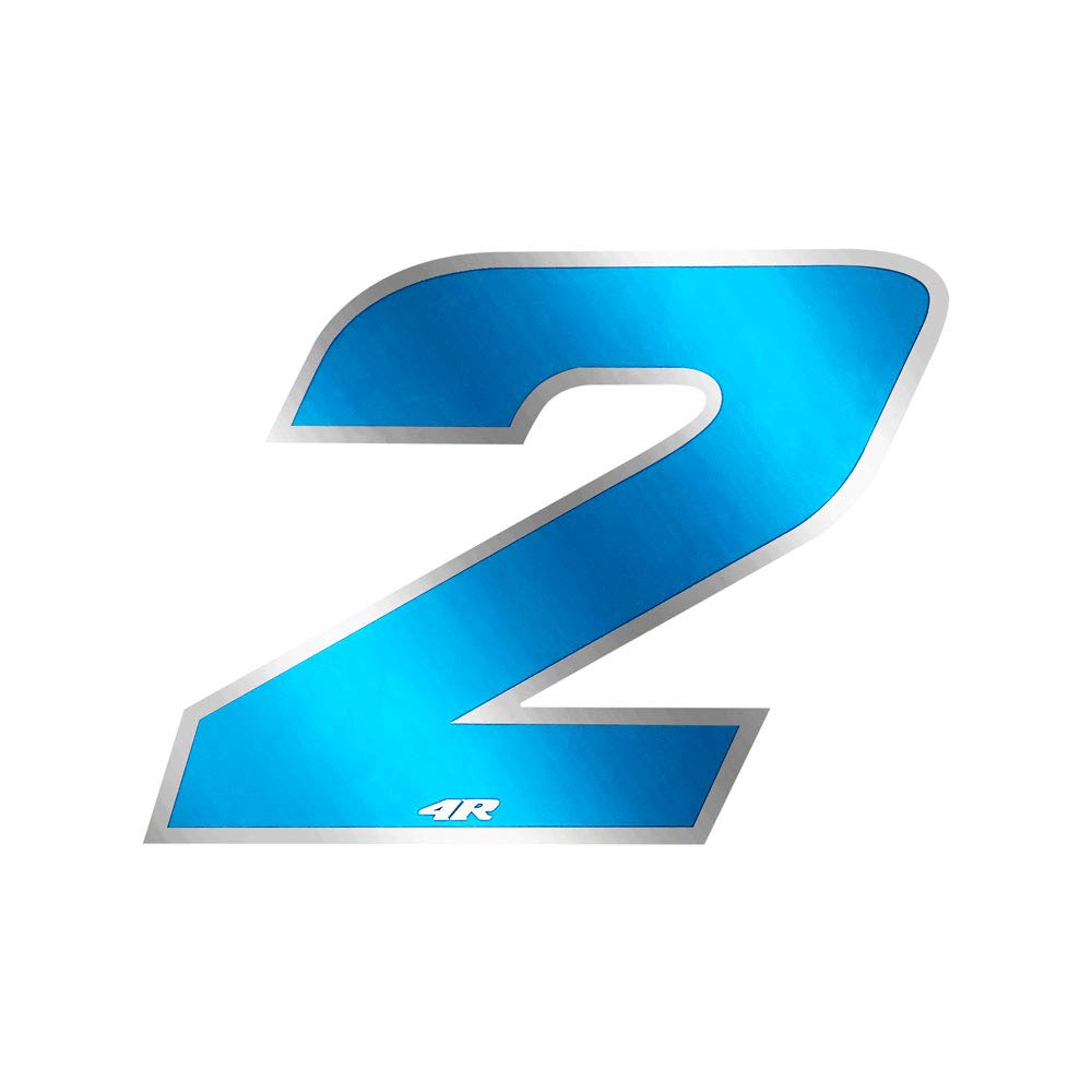 Quattroerre Racing Number 2 Anodized Medium, Blue