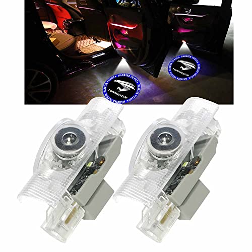 Minile カーテシランプ ドアウェルカムライト カーテシライト LEDロゴ投影 30系60系トヨタ ハリアー カーテシ 車