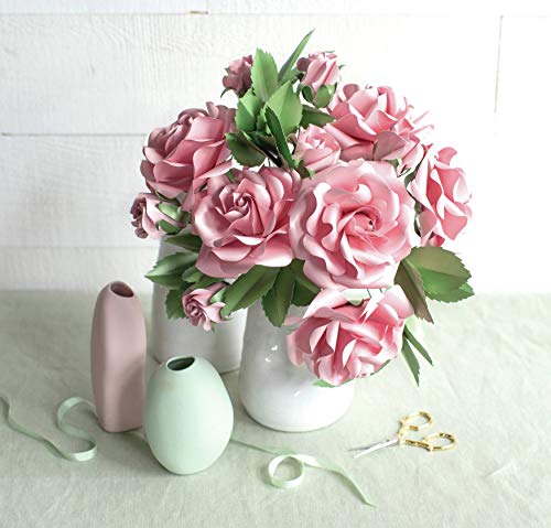 Creativity Street Lia Griffith - Pila de Papel (2,5 x 28 cm, 24 Unidades), diseño de Rosas de jardín