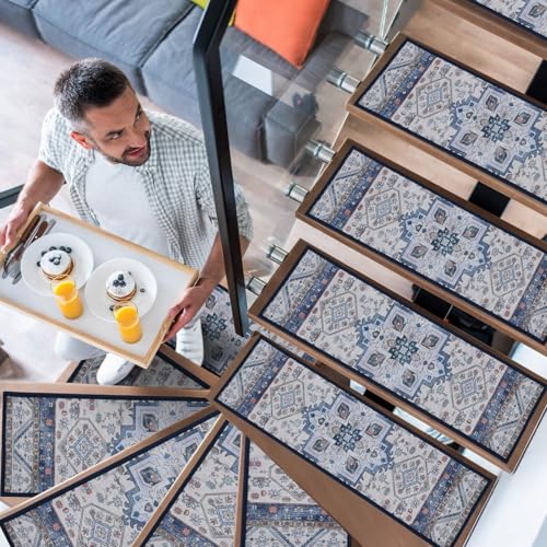 YISUN Stair Mats 15 PCS, Non-Slip and Self-Adhesive