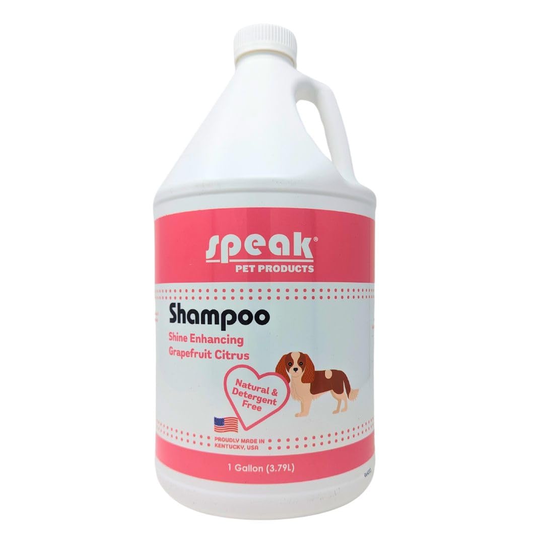 Speak Pet Products Shine Enhancing Dog Shampoo, Grapefruit Citrus, 1 Gallon