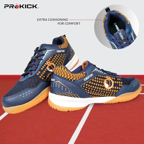 Image of Prokick Drift01 Badminton Shoes Shuttle Non Marking Shoes for Badminton Anti Skid Breathable Badminton Shoes for Men Ideal for Badminton, Squash, Volleyball, Pickleball