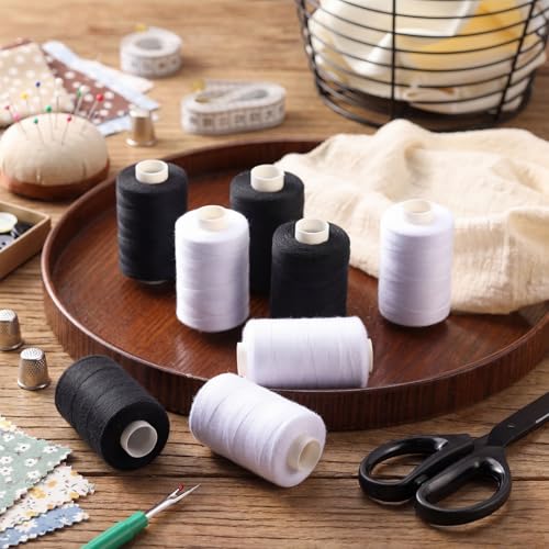 Hilo de coser poliéster 50 piezas 1000 yardas cada una miniatura 6