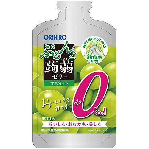 オリヒロ ぷるんと蒟蒻ゼリーパウチショット カロリーゼロ マスカット