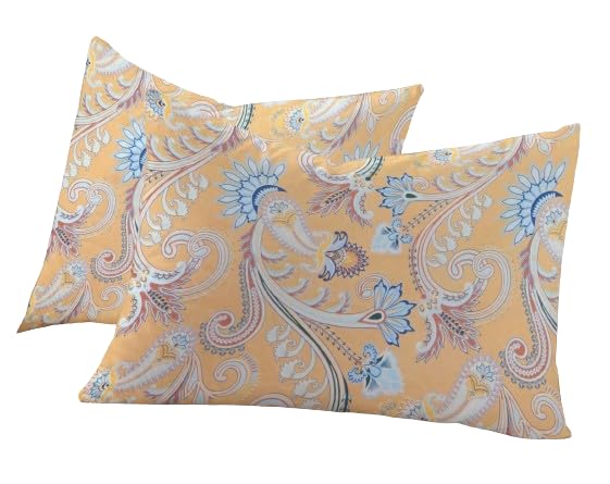Image of RD TREND 210 TC Premium Glace Cotton Assorted King Size Printed Floral Design Pillow Cover -18 inchX28 inch Inches,(Pack of 4) of Any 4 Pieces Color Multi-10