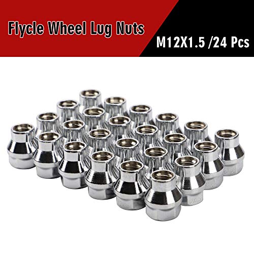 Image of 12x1.5 Extended (ET) Lug Nuts, Chrome, 24PCS | M12x1.5 ET, Open Ended, 7mm Shank, Aftermarket Wheels