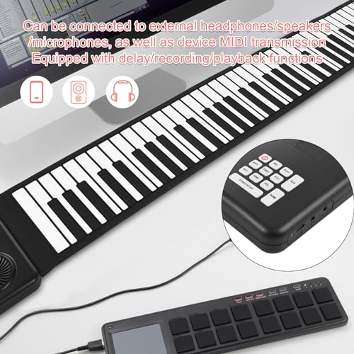 clavier électronique,HUIOP Piano électronique portable à 88 touches, piano électronique respectueux de l’environnement, piano pliable en silicone, pratique à domicile, piano électronique professionnel - Les Beatles, Paul McCartney, John Lennon, RIngo Starr, George Harrison clavier électronique,HUIOP Piano électronique portable à 88 touches, piano électronique respectueux de l'environnement, piano pliable en silicone, pratique à domicile, piano électronique professionnel – Image 5