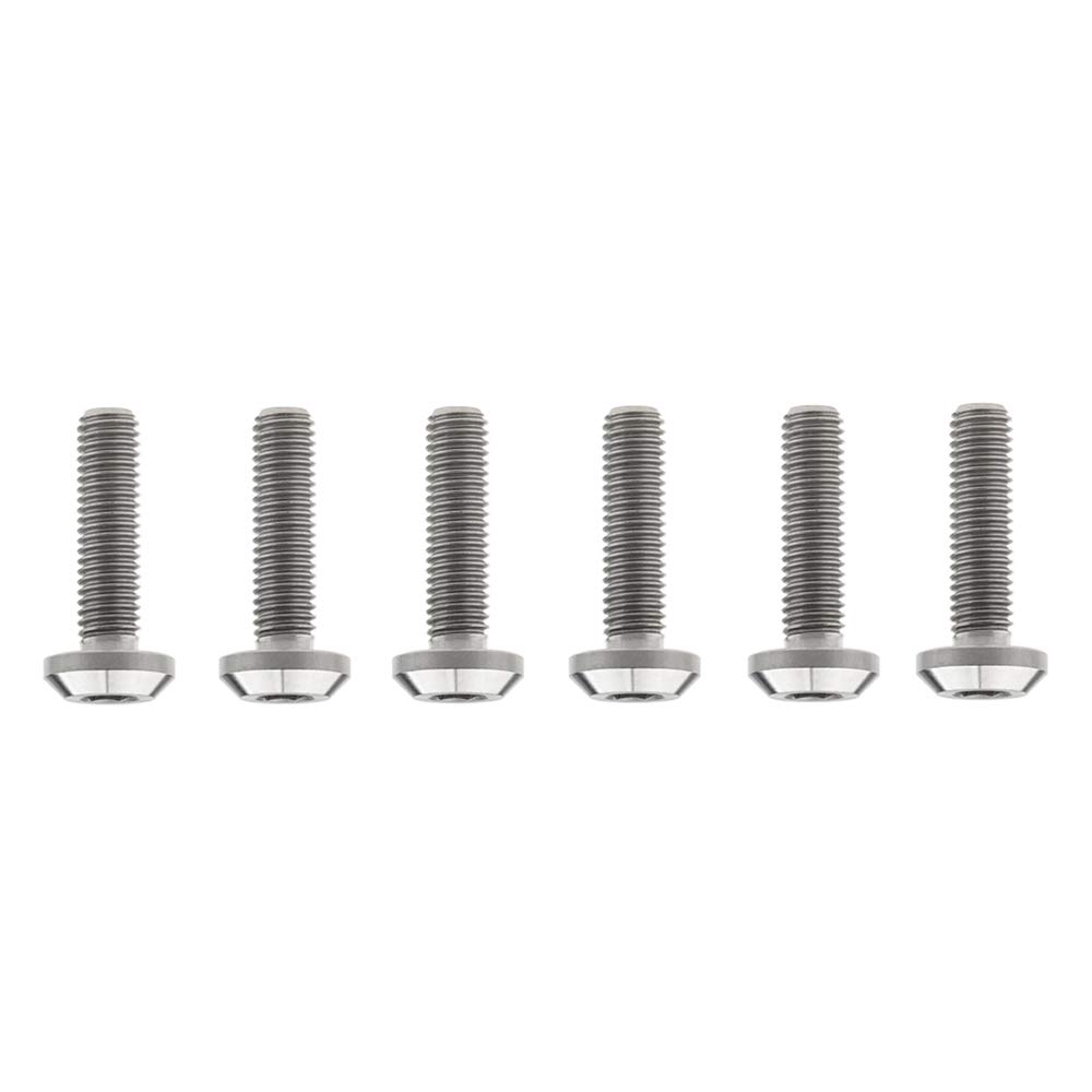 Titanium Bolts M8x15 20 25 30 35 40mm Umbrella Head Allen Screws Pack of 6 (M8x30mm, Titanium)