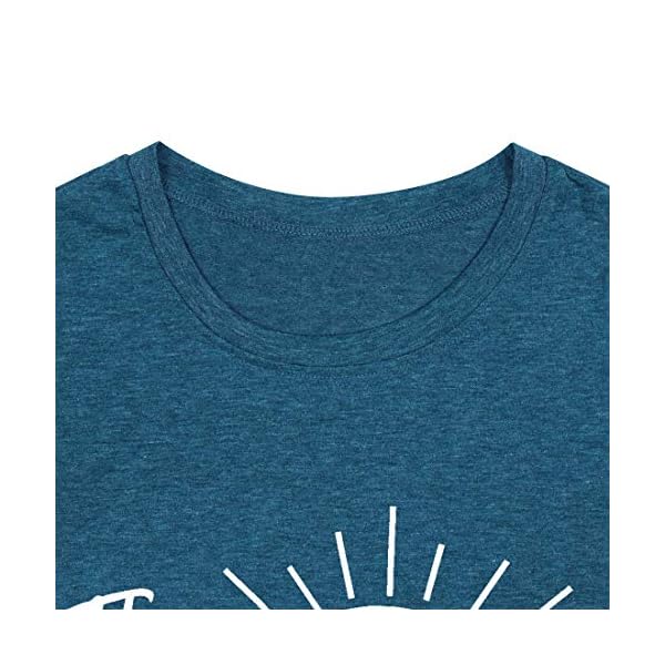 KNEYATTA The Lake is My Happy Place T Shirt Women Lake Life Shirt Summer Vacation Short Sleeve Casual Tee Top Blue