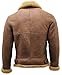 Infinity Men's Brown B3 Shearling Sheepskin WW 2 Bomber Leather Flying Aviator Jacket L