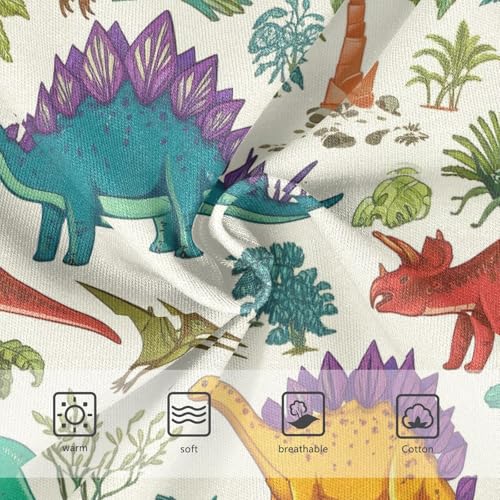 Joisal Girls Underwear Toddlers 2t Cotton Panties Little Girl Stylish Briefs Undies Kids Cartoon Dinosaurs Plants3