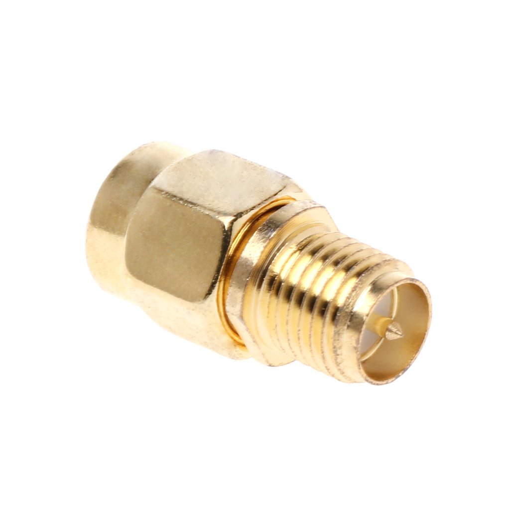SMA Adaptador macho a RP-SMA macho conector coaxial RF banana recto