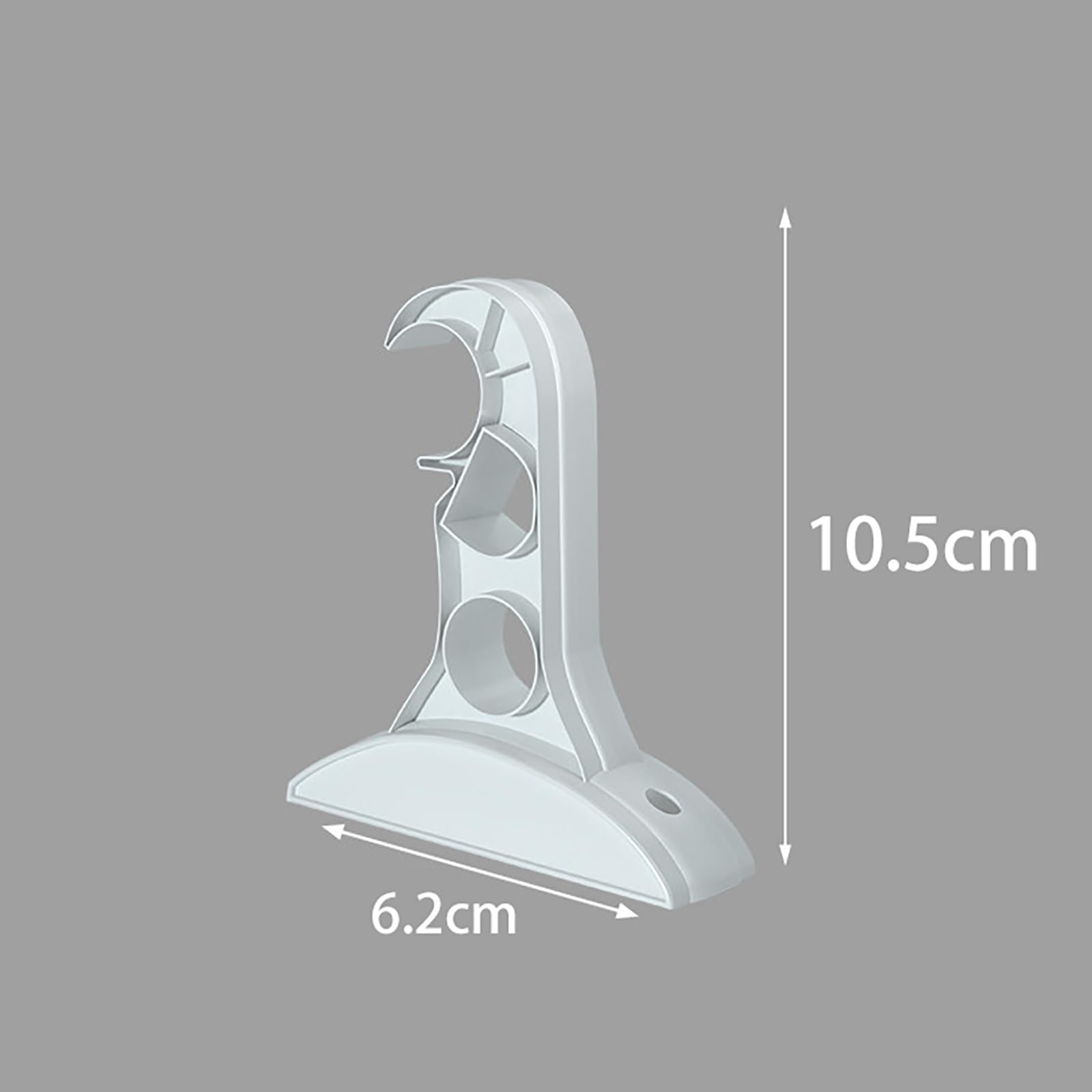 Tringle à Rideau Noire avec Fixation Murale Latérale en Zinc Robust