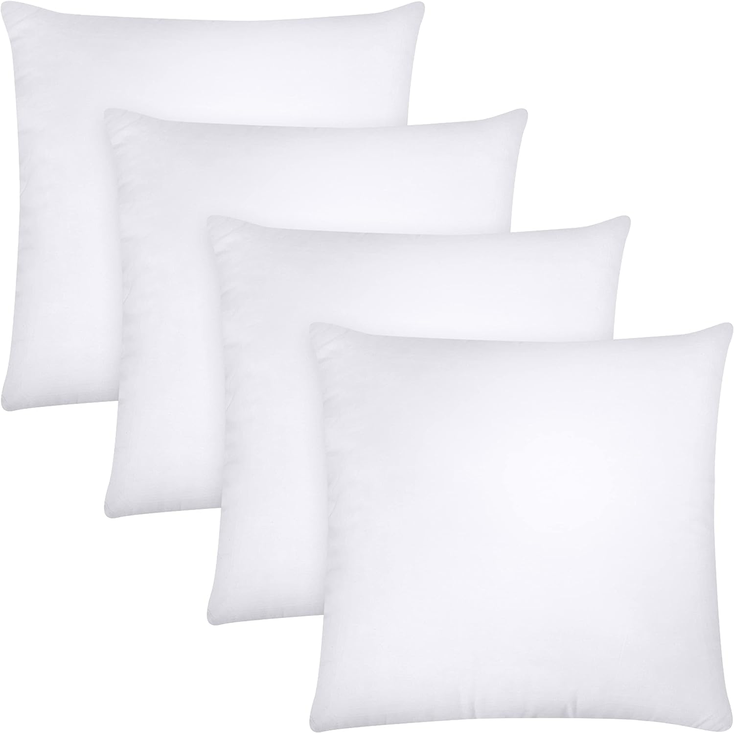 AJISH Set of 4, 12 x 12 inch Micorfiber Filled Cushion Filler - Soft & Fluffy - Hotel Quality Premium Cushions - Decorative Cushion for Sofa, Bed, Throw Pillow Insert, Office - Home Decor (White) (B0BVXYW1PG) Amazon Price History, Amazon Price Tracker