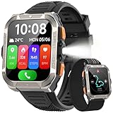 IOWODO Reloj Inteligente Hombre con GPS,1.91' Militar...