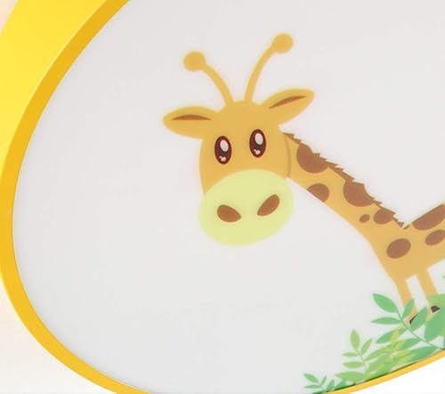 Miniatura 6 de LAKIQ Lámpara de techo regulable LED empotrada para habitación de niños con jirafa de dibujos animados, control remoto, lámpara LED acrílica cerca