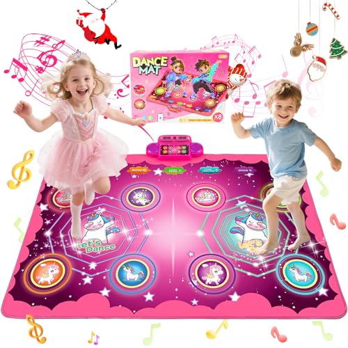 kidmance Jouet Fille 3 Ans, Tapis de Danse Musical avec Affichage LED & Mode Bluetooth - 5 Modes et 9 Niveaux de Difficulté, Cadeau d'anniversaire de Noël pour...