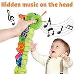 LIGHTDESIRE Baby Toys Musical Caterpillar,Infant Stuffed Animal Toys with Crinkle and Rattles,Soft Sensory Toys with Textures for Tummy Time Newborn Boys Girls 0 3 6 12 Months(Green) - Image 2