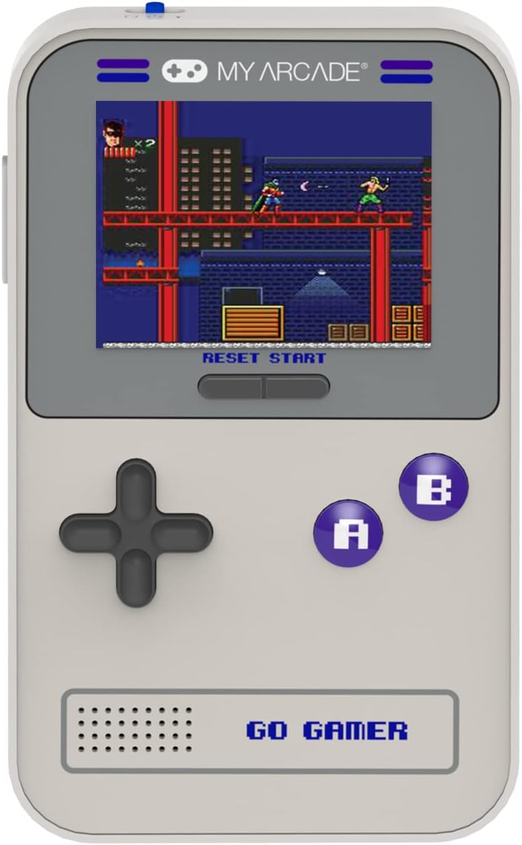 My Arcade Go Gamer Classic-Purple: Portable Electronic Game Console with 300 Games, Full Color 2.5" Screen - Fun for The Entire Family (DGUN-3910)