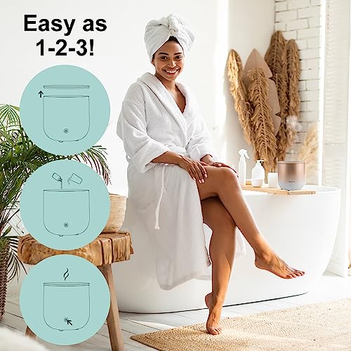 Sparoom Vela Essential Oil Diffuser, 150 Ml With 3 Light Modes And Usb Adapter (Rose Gold) #TOP4