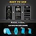 Kinesiology Tape-Incredible Support for Athletic Sports and Recovery+Free Taping Guide-Uncut 2 inch 16.4 feet Roll (Electric Blue + Free Taping Guide, Pack of 1)