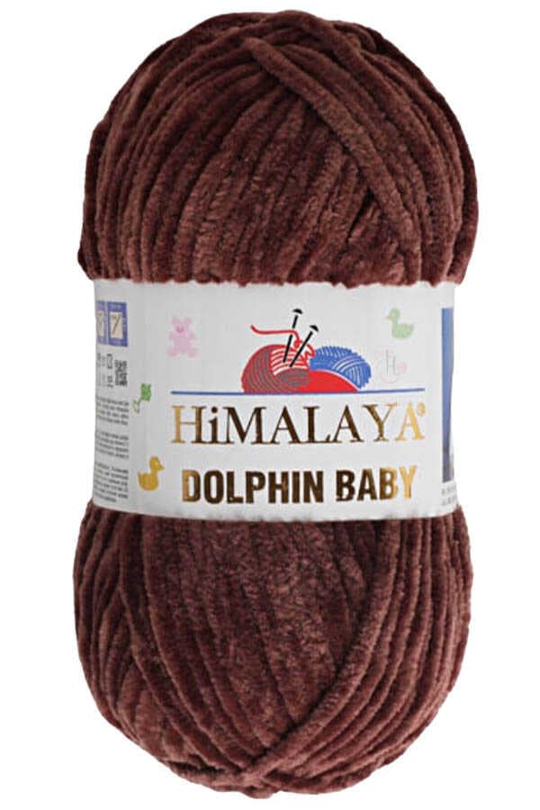 2 Ball/Skein Himalaya Dolphin Baby Yarn Each Skein 100 g 120 m Super Bulky Polyester Blanket Yarn Velvet Yarn Amigurumi Yarn (80366 Bear Brown)
