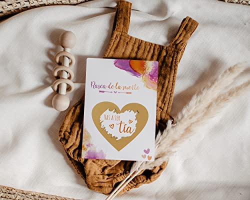 Image of Joli Coon Scratch off card Vas a ser tia - with envelope - Anunciar embarazo tia
