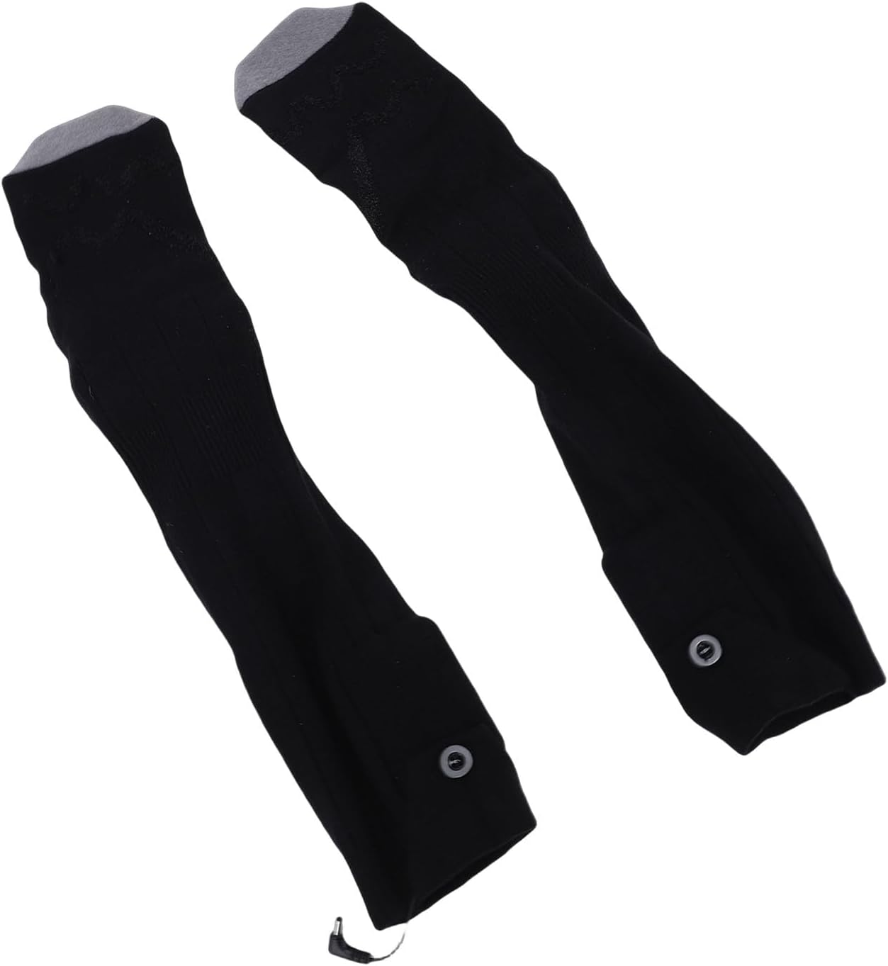 Qinlorgo Heated Socks, Rechargeable Washable Electric Foot Warmer for Men Women, 4 Heating Levels 30 to 65C Foot Warmer with 5000mAh Battery, Ideal for Camping, Skiing, Cycling, Fishing &