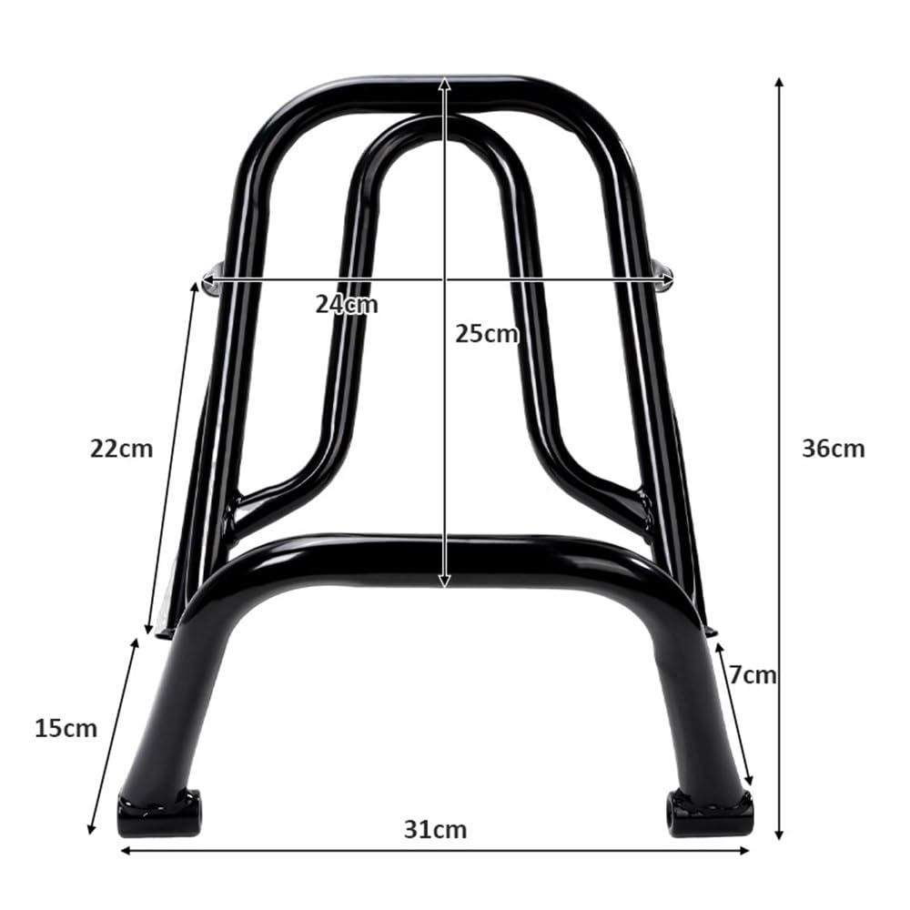 Pannier Holder Portaequipajes Trasero para Motocicleta Contrapunto Modificado para BWS125