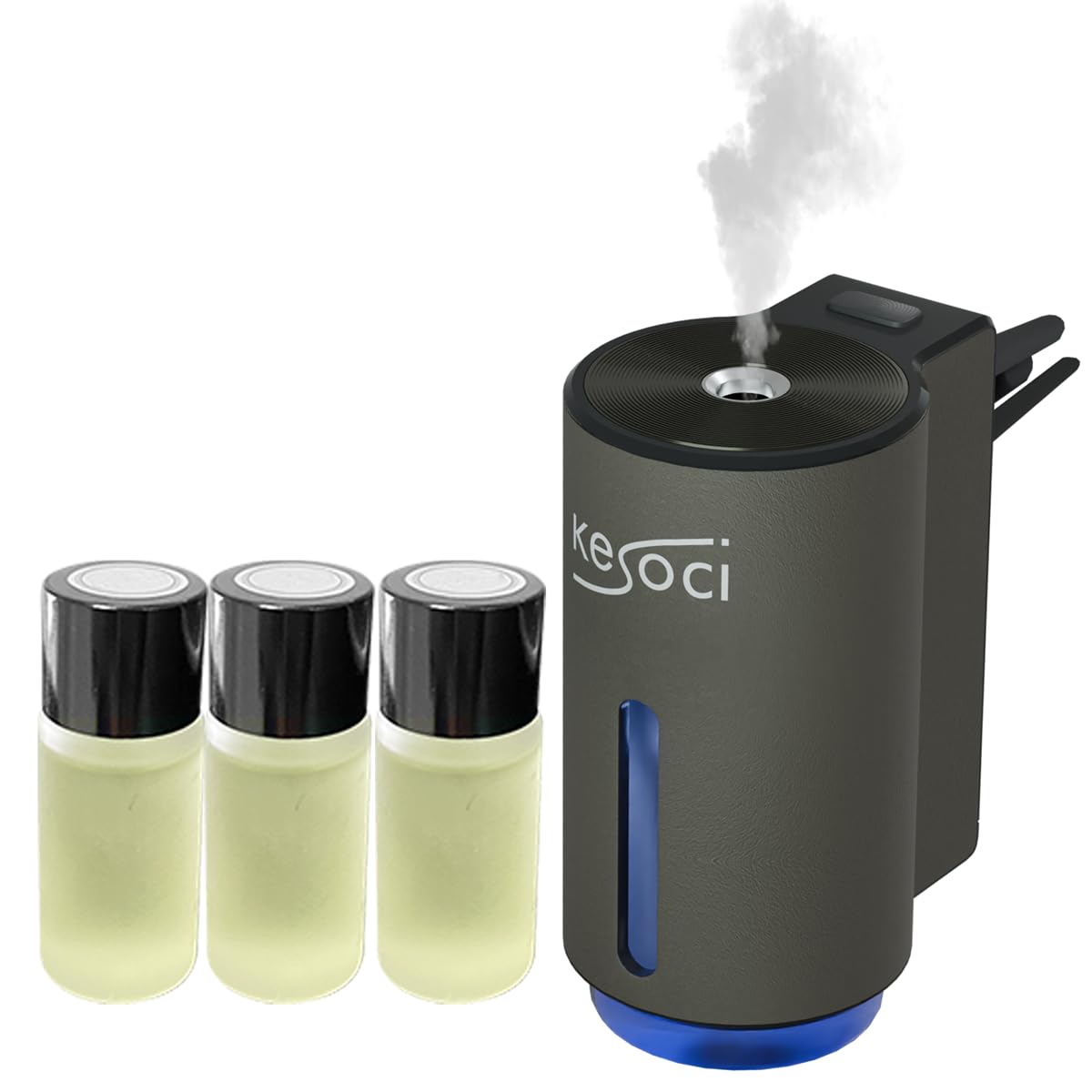 Smart Car Air Freshener: Revolutionary Smart Car Diffuser Vent Clip with 3 Exclusive 10 ml Fragrances (Fresh Essence Collection)