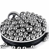 Bolas de acero inoxidable 304 con rodamientos de alta precisión, bolas de rodillos, bolas sólidas lisas, munición para tirachinas 440C/316, diámetro de 0,5 mm, 1 mm ~ 30 mm-20 mm (5 piezas)