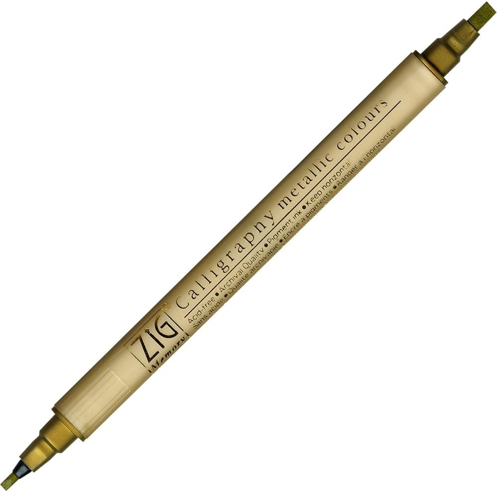 Toga Kuretake Zig Memory System Twin Marker (Gold)