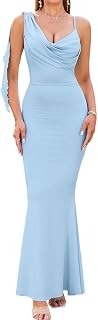 Long Formal Dress Spaghetti Strap Sleeveless Bodycon Elegant Maxi Dresses for Wedding Guest