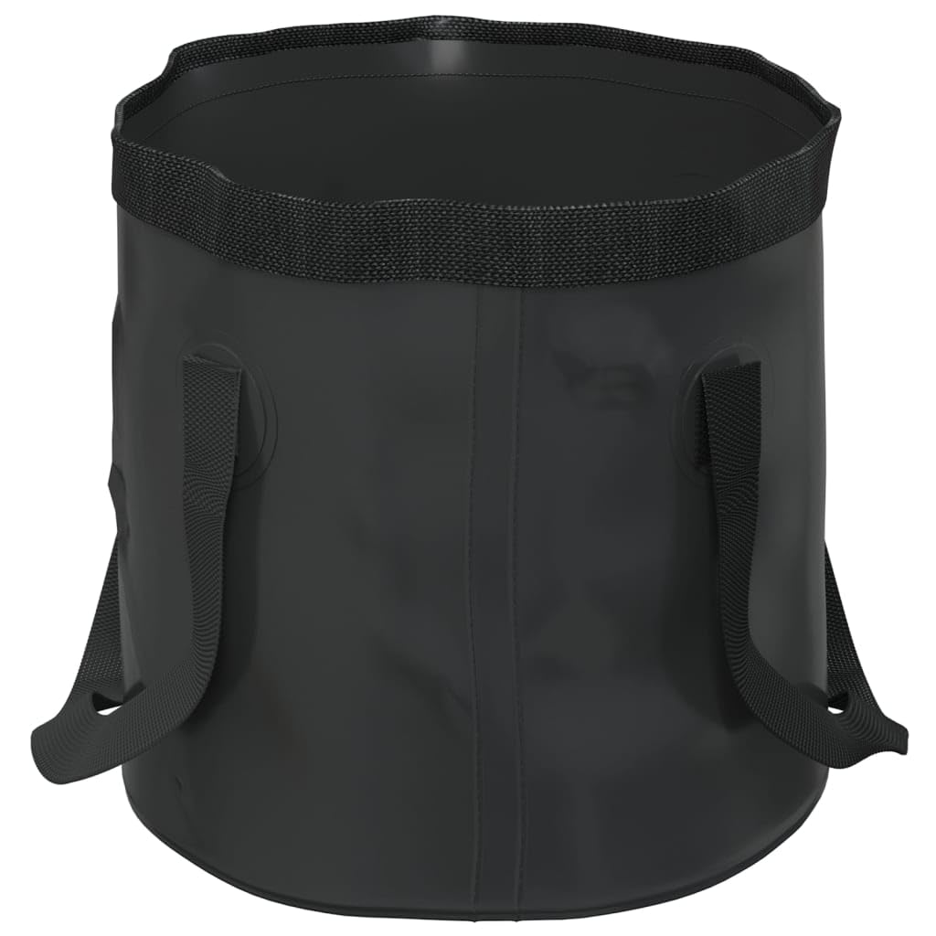 Outdoor Freizeit Falteimer 2 Stück Schwarz 30L PVC Camping & Wandern