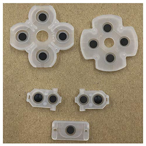 Kit Borracha Condutiva Botões Direcional Controle Ps4 JDM-030