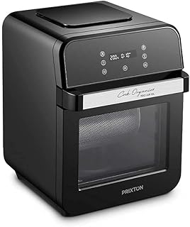PRIXTON Cook Organics Pro - Friteuse sans huile 12L Minuterie 0-60 min - Température 60 - 200ºC 6 programmes prédéfinis - Écran tactile LED