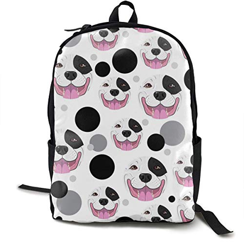 Preisvergleich Produktbild HGHGH School Daypack Rucksack, Rucksäcke mit großer Kapazität zum Klettern von Picknickfahrrädern, Niedlicher Hippo Face Travel Wander- und Campingrucksack für Männer / Frauen / College Teen Girls