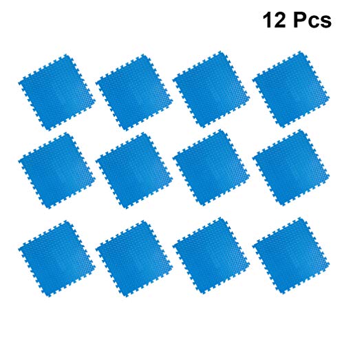 Tapetes interligados Besportble, 12 peças, tapetes intertraváveis, laváveis, tapetes de chão, tapete