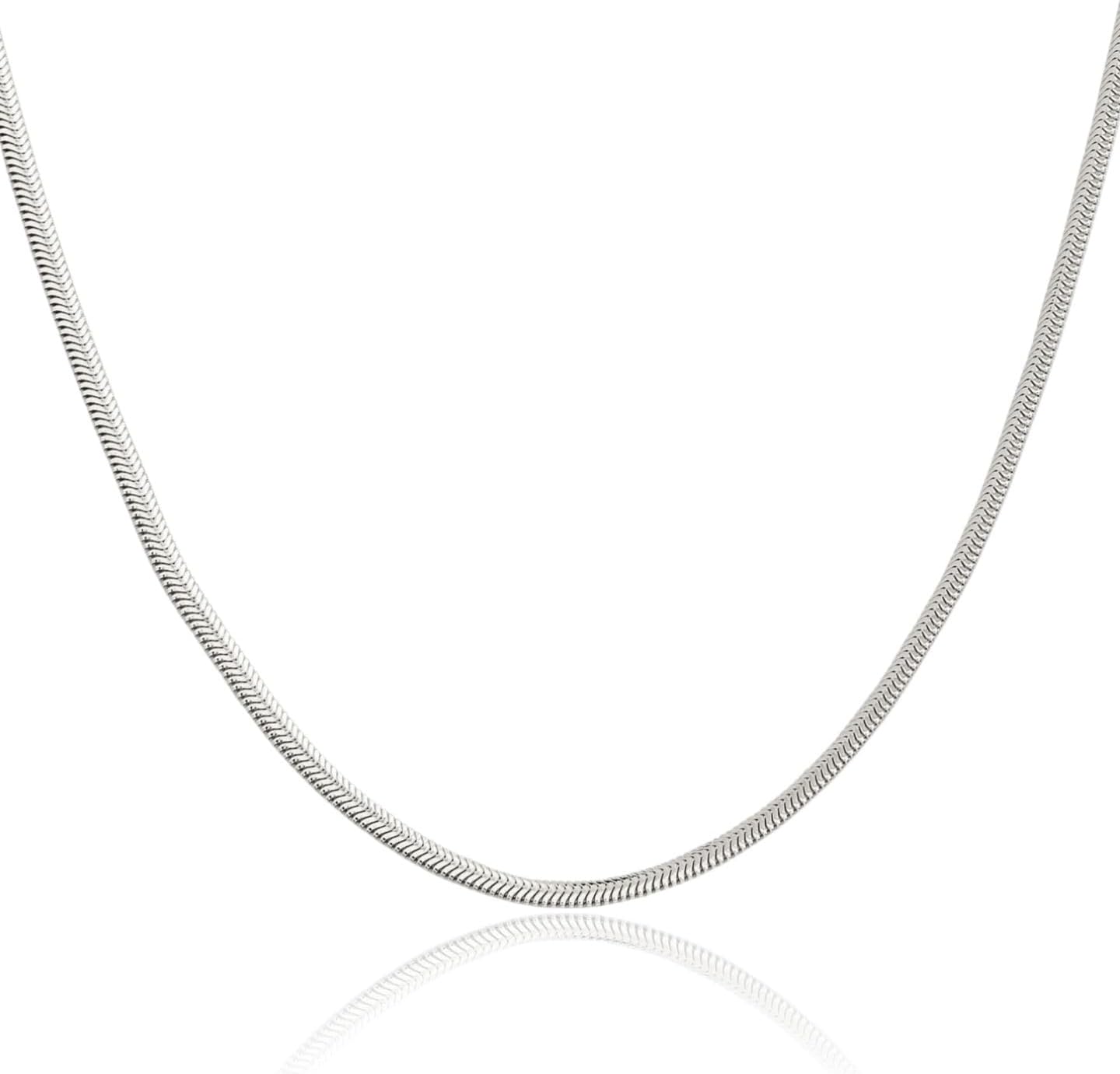 IceCarats 925 Sterling Silver 4.2mm Thick Oval Herringbone Chain Necklace Polished