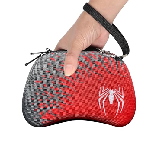 Image of New World Universal Travel EVA Game Controller Carrying Case Gaming Accessory Box (Compatible for Xbox One, Xbox, Xbox 360, PS3, PS4, PS5 PS2- Black /Red