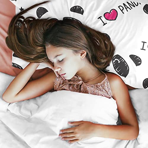 Housse de couette simple panda 3 pièces pour apaiser les nuits agitées - 4