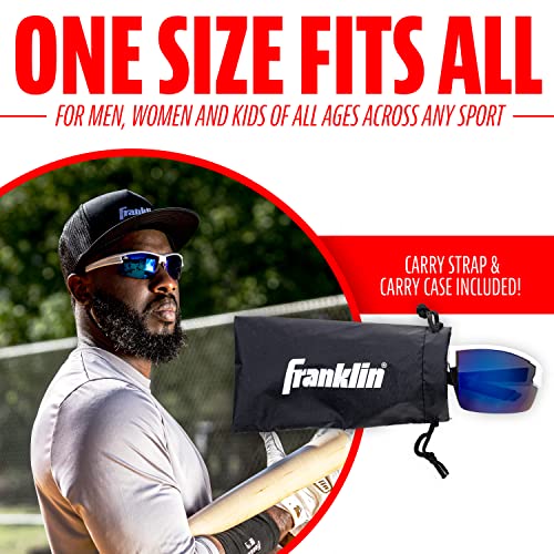 Image of Franklin Sports Baseball + Softball Sunglasses - Men's + Women's Sports Sunglasses - Flip Up Shades + Non Flip Glasses