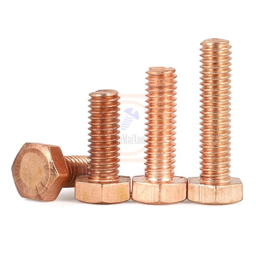2pcs M16×100mm Copper Outer Hexagonal Screws, hex Screws