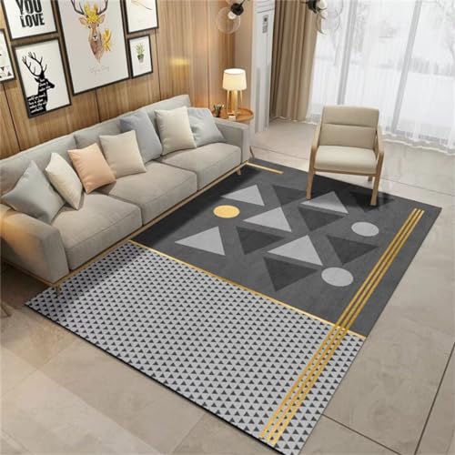 Tapis de sol pour bébé 60X120CM géométrique gris lavable