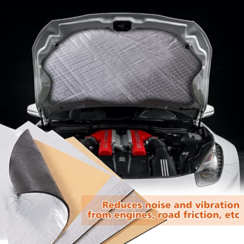 197Mil (5Mm) Sound Deadener For Cars - 36Sqft Sound Deadening Mat With Aluminum Foil, Automotive Hood Heat Insulation Shield Noise Dampening Materials #TOP1