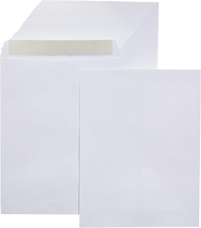 AmazonBasics Catalog Mailing Envelopes, Peel & Seal, 10x13 Inch, White, 250-Pack